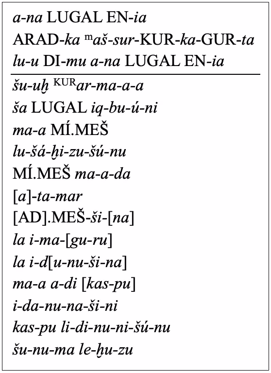 SAA 19 18 transliteration